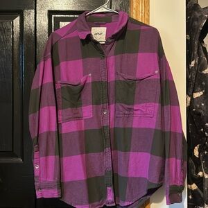 Aerie purple flannel
